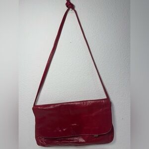 SAS Red Genuine Leather Bag Vintage 1980s